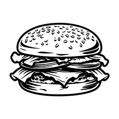 Vector logo icon Burger