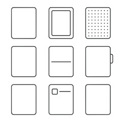 Divider dot minimalist frame icon vector checkbox block page line icons planner
