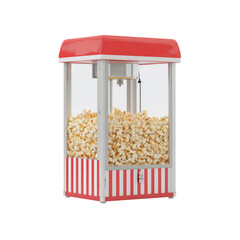 Popcorn Machine with Transparent Background Concept