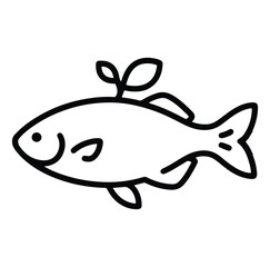 Fish Vector Illustration – Colorful Aquatic Animal Design