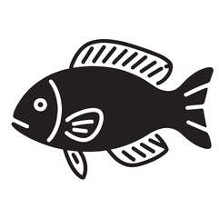 Fish Vector Illustration – Colorful Aquatic Animal Design
