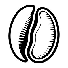 Vector logo icon coffee Bean