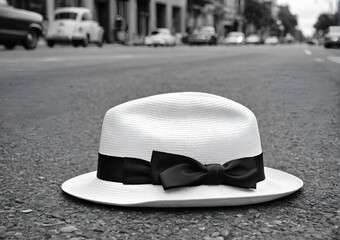 hat on the street