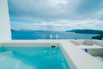 Fototapeta premium ギリシャの美しいサントリーニ島の風景