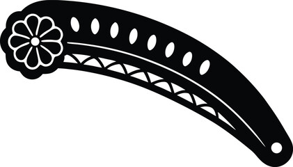 Naklejka premium barrette on white background.eps