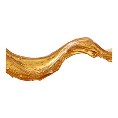 Isolated Liquid Wave with Transparent Background