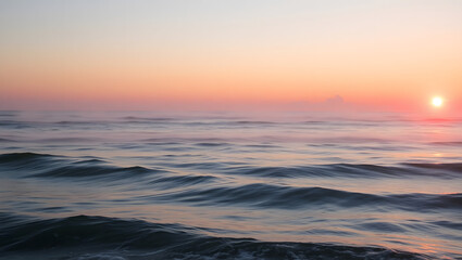 Ocean Calm – Gentle waves and a pink sunset