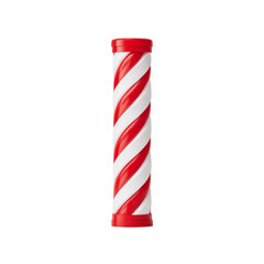 Isolated Transparent Background Red and White Stripe Object