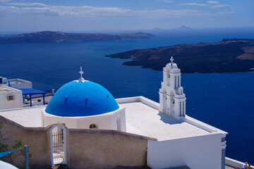 ギリシャの美しいサントリーニ島の風景