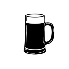 A simple illustration of a glass filled with beer.
