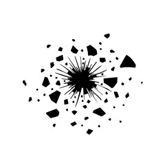 Explosion in action.