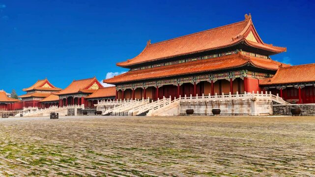 Forbidden City, ancient Chinese royal palace, world famous historical building in Beijing, China.Forbidden City, ancient Chinese royal palace, world famous historical building in Beijing, China.The an