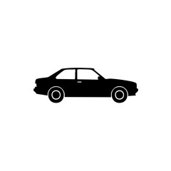 Fototapeta premium Silhouette of a stylish sedan car.
