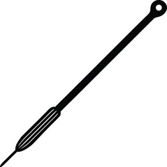 Naklejka premium crochet hook on white background.eps