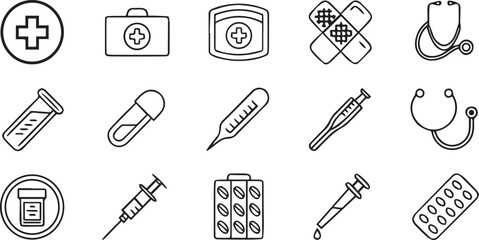 Healthcare Clipart Icon Set