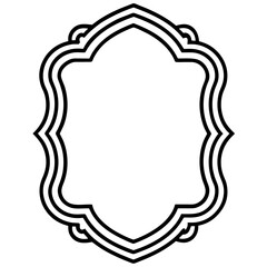 Elegant Mirror Frame Vector