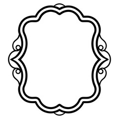 Elegant Mirror Frame Vector