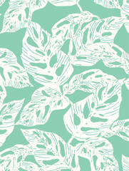Fototapeta premium Abstract, art, nature, background, vector. Modern, shape line art, wallpaper. Boho, foliage, botanical tropical leaves,floral pattern design,summer sale banner , wall art, prints and fabrics.