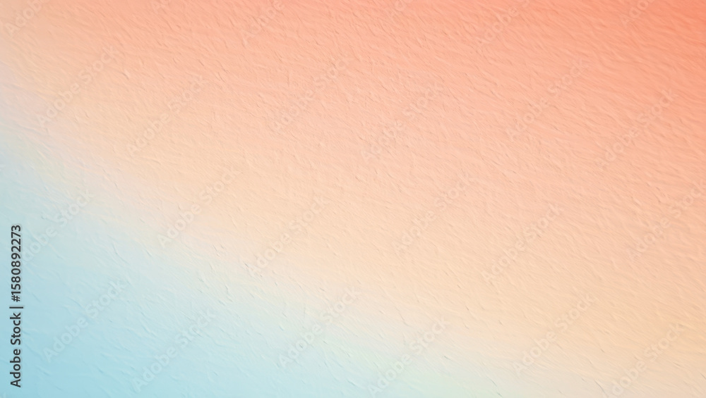 Aufkleber a soft gradient background with peach and light blue colors blending together smoothly in the center