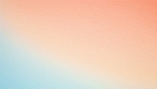 A soft gradient background with peach and light blue colors blending together smoothly in the center