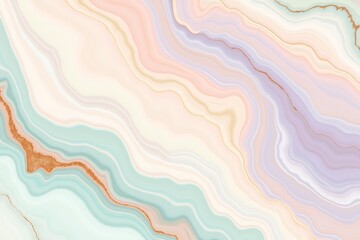 Fototapeta premium Soft pastel agate swirls with delicate gold veins and glitter accents