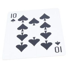 card gambling on white game luck ten spades