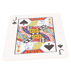 Fototapeta premium card gambling on white game luck jack spades