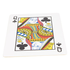 card gambling on white game luck queen clubs