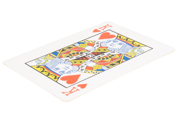 card gambling on white game luck king hearts
