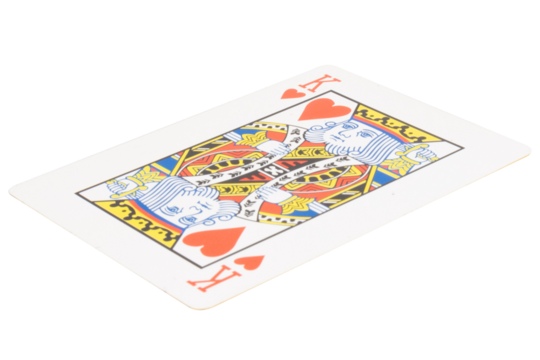 card gambling on white game luck king hearts