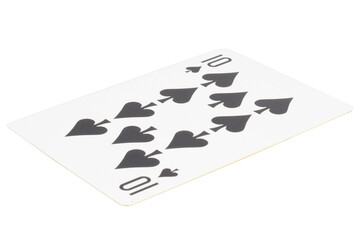 card gambling on white game luck ten spades