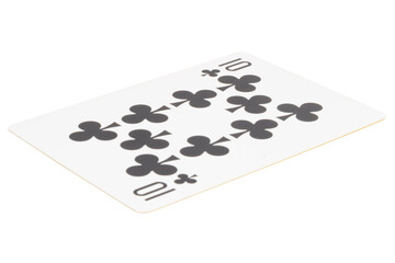 card gambling on white game luck ten clubs