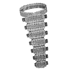 Victorian fashion line drawing women fashion accessories 
