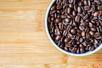 Fresh Aromatic Roasted Organic Whole Coffee Beans