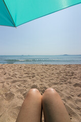 Time by the seaside, sea in the morning