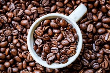 Fresh Aromatic Roasted Organic Whole Coffee Beans