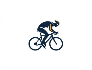 Silhouette of a cyclist
