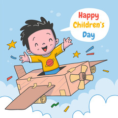 Happy Children's Day Illustration