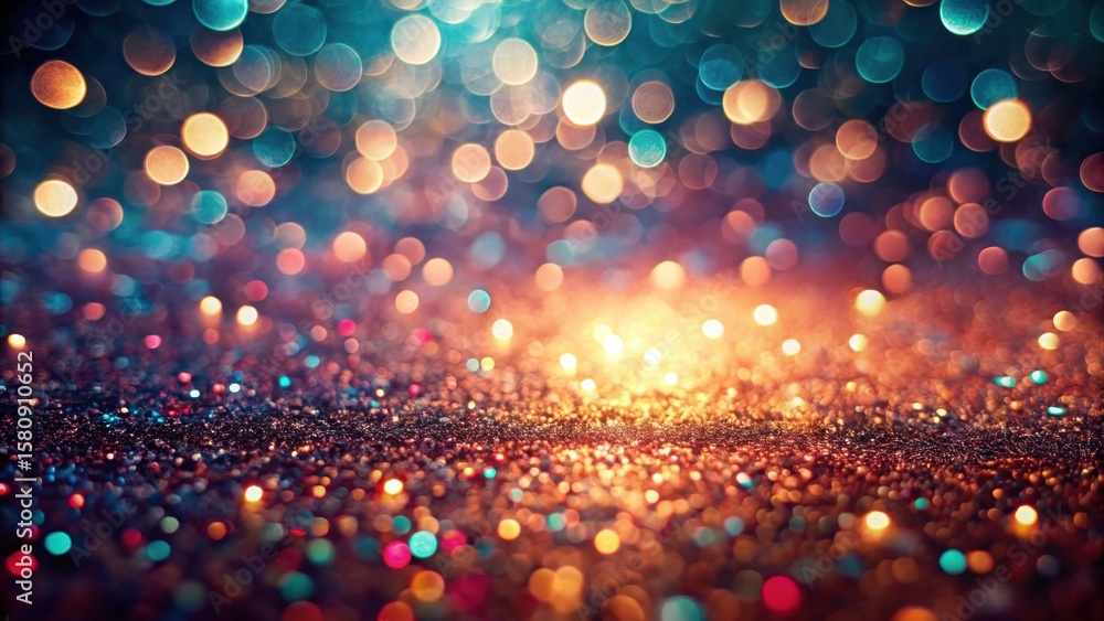Poster shimmering sparkle background a festive display of colorful lights and glittering texture perfect fo