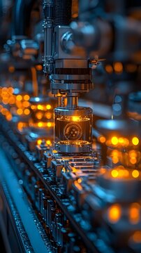 Robotic assembly line with quantum enhanced sensors for predictive maintenance