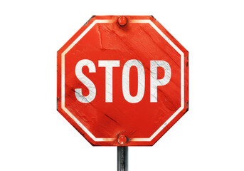 Isolated Stop Sign