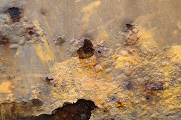 Wand, Metall, Rost, Vintage, Hintergrund