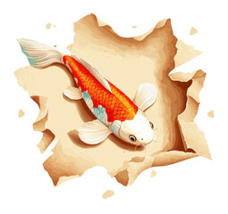 vector illustration of a fish