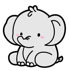 cute baby elephant