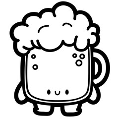 cute beer outline