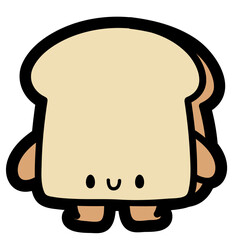 cute bread slice