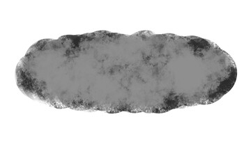 Black grunge brush stroke oval shape for overlays, posters, and design highlights