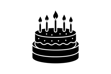 birthday cake vector illustration