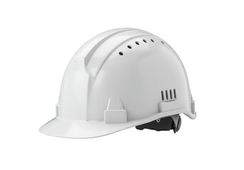 Isolated Clean White Hard Hat for Safety