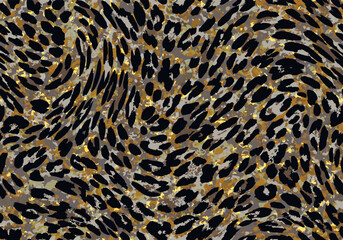 Grunge fluid style abstract movement liquid form animal skin shape dots, fashionable stylish, trendy, vivid and warm color sets suitable for printing on surface, all over print leopard, cheetah skin 